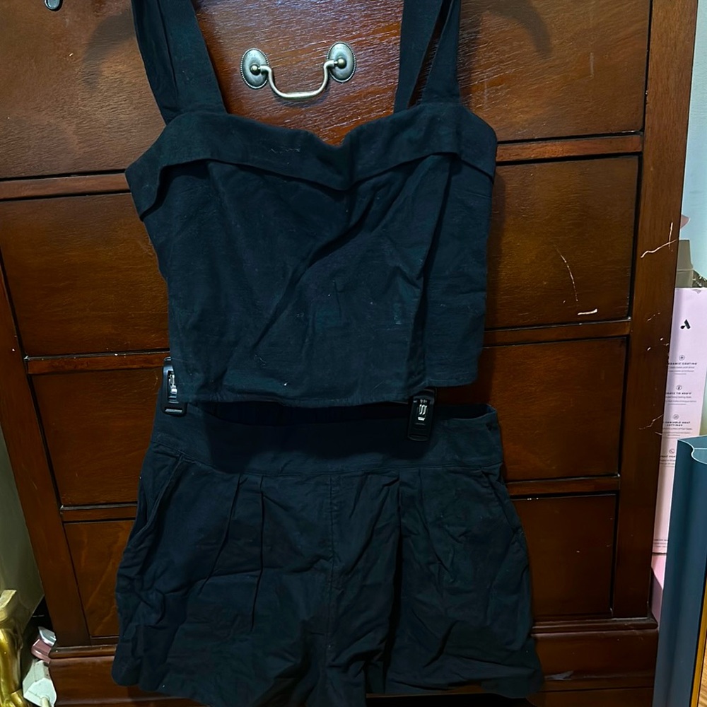 Abercrombie & Fitch Black High Waist Women Shorts